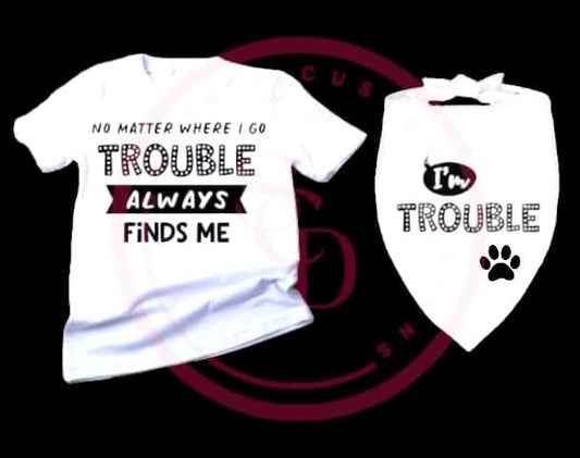 Adult and Pet Matching Designed shirt/bandana